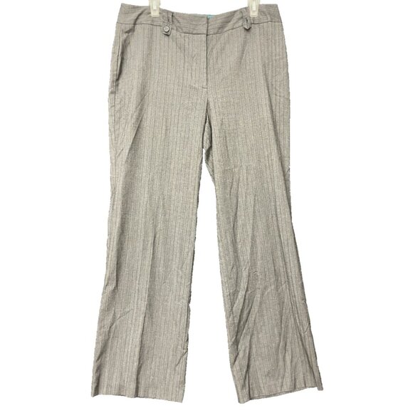 Cato Pants - Cato Women Gray Formal Low Rise Pants Size 14 Striped